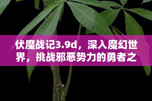 伏魔战记3.9d，深入魔幻世界，挑战邪恶势力的勇者之旅