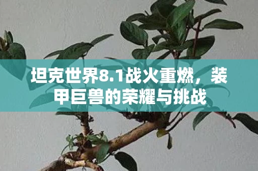 坦克世界8.1战火重燃,装甲巨兽的荣耀与挑战 坦克世界8.1战火重燃,装甲巨兽的荣耀与挑战