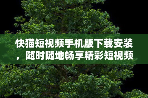 快猫短视频手机版下载安装,随时随地畅享精彩短视频 快猫短视频手机版下载安装,随时随地畅享精彩短视频