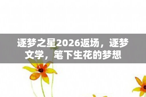 逐梦之星2026返场，逐梦文学，笔下生花的梦想