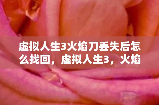 虚拟人生3火焰刀丢失后怎么找回，虚拟人生3，火焰刀的秘密