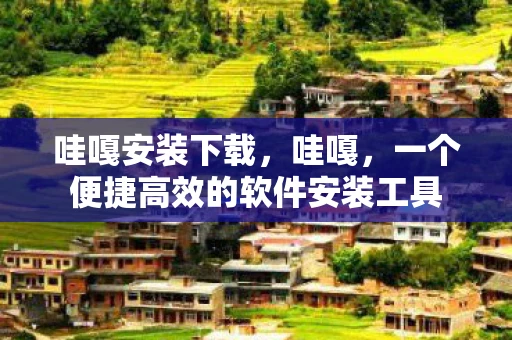 哇嘎安装下载，哇嘎，一个便捷高效的软件安装工具