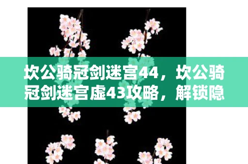 坎公骑冠剑迷宫44，坎公骑冠剑迷宫虚43攻略，解锁隐藏关卡，挑战极限！
