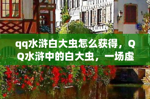 qq水浒白大虫怎么获得，QQ水浒中的白大虫，一场虚拟世界的传奇冒险