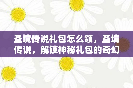 圣境传说礼包怎么领，圣境传说，解锁神秘礼包的奇幻之旅