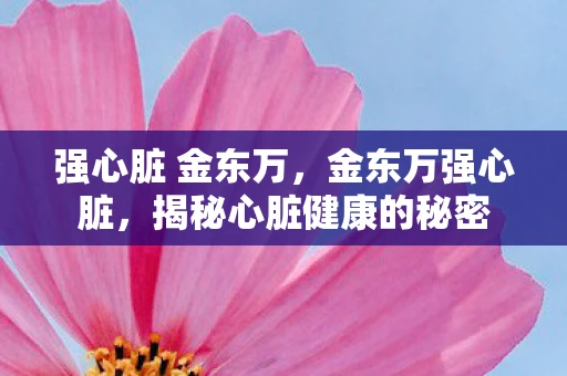 强心脏 金东万，金东万强心脏，揭秘心脏健康的秘密