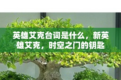 英雄艾克台词是什么，新英雄艾克，时空之门的钥匙