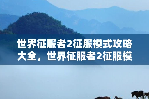 世界征服者2征服模式攻略大全，世界征服者2征服模式攻略