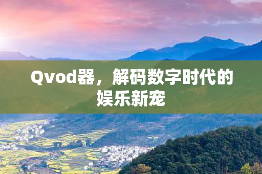 Qvod器，解码数字时代的娱乐新宠