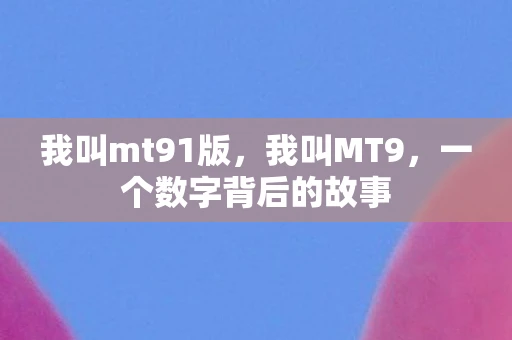 我叫mt91版，我叫MT9，一个数字背后的故事