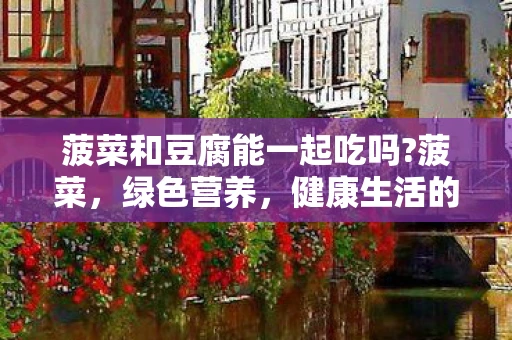 菠菜和豆腐能一起吃吗?菠菜，绿色营养，健康生活的秘密武器