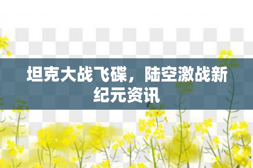 陆空激战新纪元资讯图片