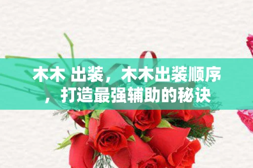 木木 出装，木木出装顺序，打造最强辅助的秘诀