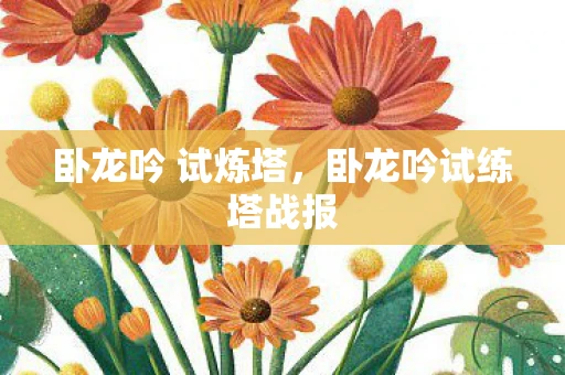 卧龙吟 试炼塔，卧龙吟试练塔战报
