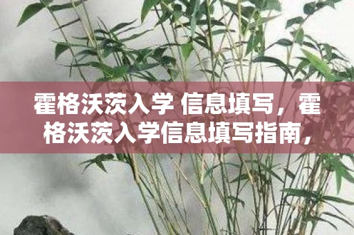 霍格沃茨入学 信息填写，霍格沃茨入学信息填写指南，解锁魔法世界的钥匙