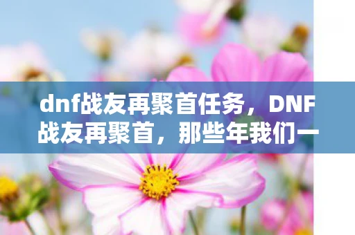dnf战友再聚首任务，DNF战友再聚首，那些年我们一起刷图的时光