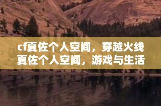 cf夏佐个人空间，穿越火线夏佐个人空间，游戏与生活的交织