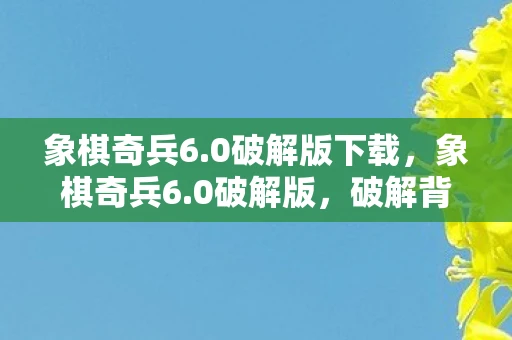 象棋奇兵6.0破解版下载，象棋奇兵6.0破解版，破解背后的智慧与伦理