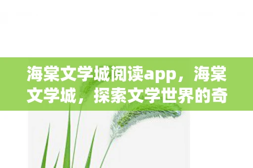 海棠文学城阅读app，海棠文学城，探索文学世界的奇妙之旅