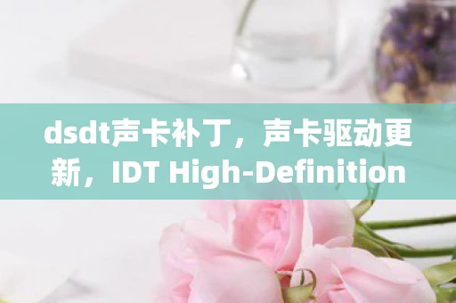 dsdt声卡补丁，声卡驱动更新，IDT High-Definition HD)Audio 声卡补丁详解