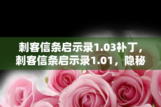 刺客信条启示录1.03补丁，刺客信条启示录1.01，隐秘之地的秘密