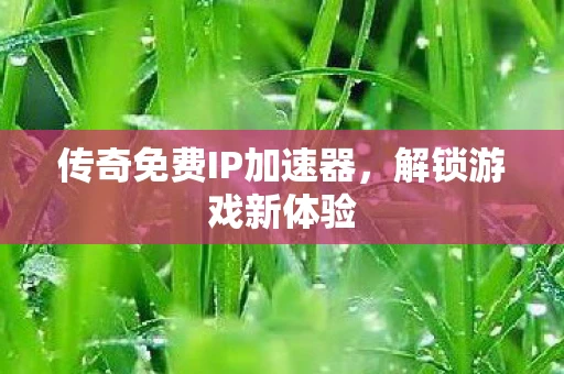 传奇免费IP加速器，解锁游戏新体验