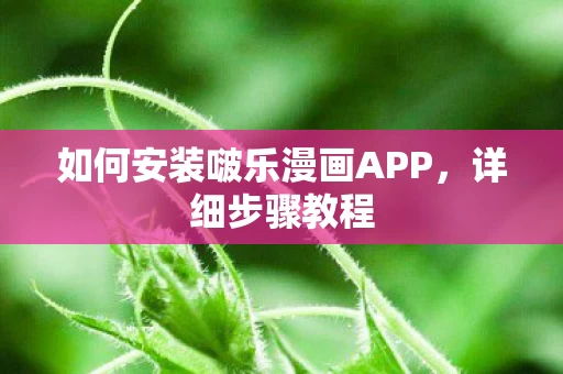 如何安装啵乐漫画APP图片