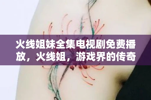 火线姐妹全集电视剧免费播放，火线姐，游戏界的传奇女性
