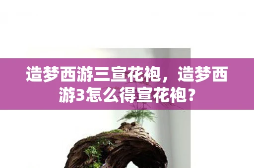 造梦西游三宣花袍，造梦西游3怎么得宣花袍？