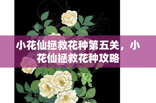 小花仙拯救花种第五关，小花仙拯救花种攻略