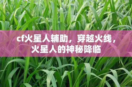 cf火星人辅助，穿越火线，火星人的神秘降临