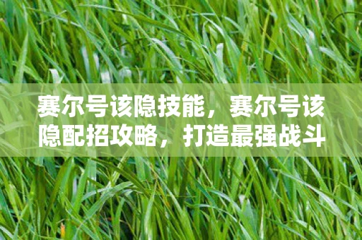 赛尔号该隐技能，赛尔号该隐配招攻略，打造最强战斗阵容