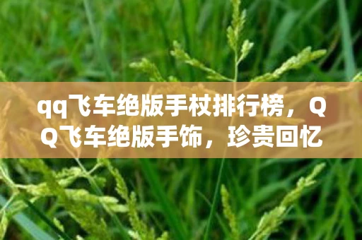 qq飞车绝版手杖排行榜，QQ飞车绝版手饰，珍贵回忆与收藏价值