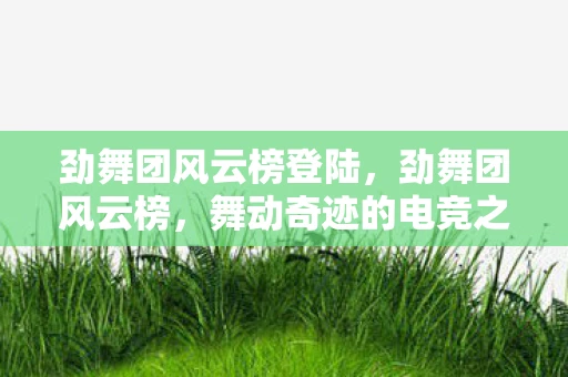 劲舞团风云榜登陆，劲舞团风云榜，舞动奇迹的电竞之星