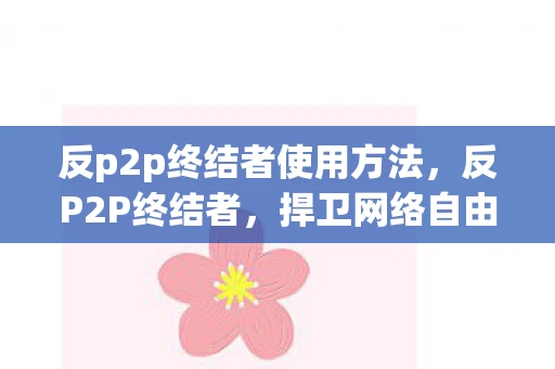 反p2p终结者使用方法，反P2P终结者，捍卫网络自由的战斗
