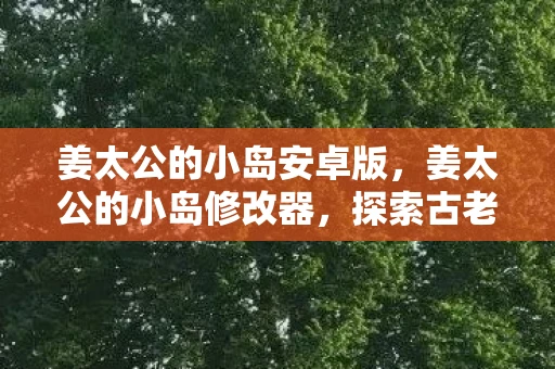 姜太公的小岛安卓版，姜太公的小岛修改器，探索古老智慧的现代应用