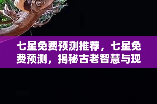 七星免费预测推荐，七星免费预测，揭秘古老智慧与现代科技的融合