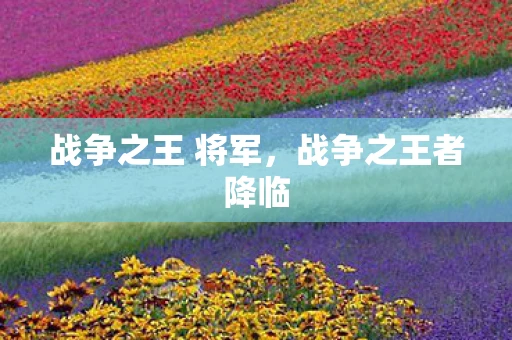 战争之王 将军，战争之王者降临