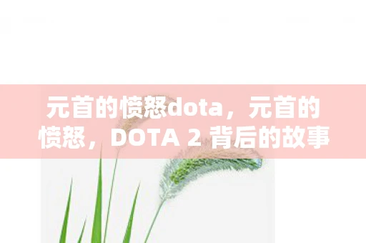 元首的愤怒dota，元首的愤怒，DOTA 2 背后的故事