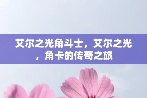 艾尔之光角斗士，艾尔之光，角卡的传奇之旅