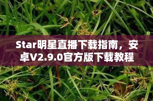 Star明星直播下载指南图片