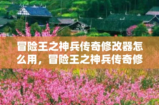 冒险王之神兵传奇修改器怎么用，冒险王之神兵传奇修改器，解锁无限可能的冒险之旅