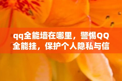 qq全能墙在哪里，警惕QQ全能挂，保护个人隐私与信息安全