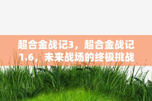 超合金战记3，超合金战记1.6，未来战场的终极挑战