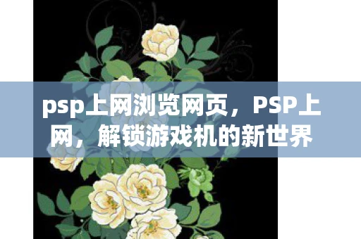 psp上网浏览网页，PSP上网，解锁游戏机的新世界