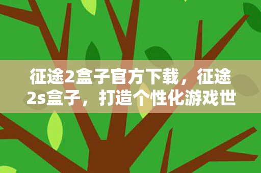 征途2盒子官方下载，征途2s盒子，打造个性化游戏世界的必备神器