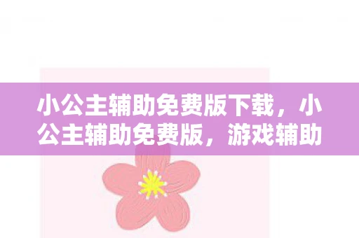 小公主辅助免费版下载，小公主辅助免费版，游戏辅助工具的风险与警示