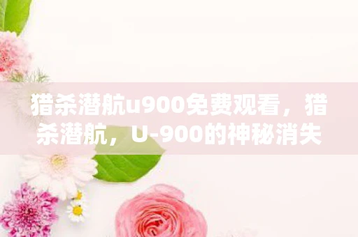 猎杀潜航u900免费观看，猎杀潜航，U-900的神秘消失