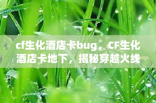 cf生化酒店卡bug,CF生化酒店卡地下,揭秘穿越火线的隐藏技巧 cf生化酒店卡bug,CF生化酒店卡地下,揭秘穿越火线的隐藏技巧