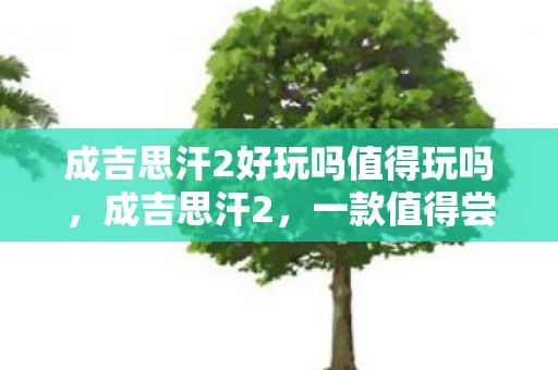 成吉思汗2好玩吗值得玩吗，成吉思汗2，一款值得尝试的史诗级策略游戏